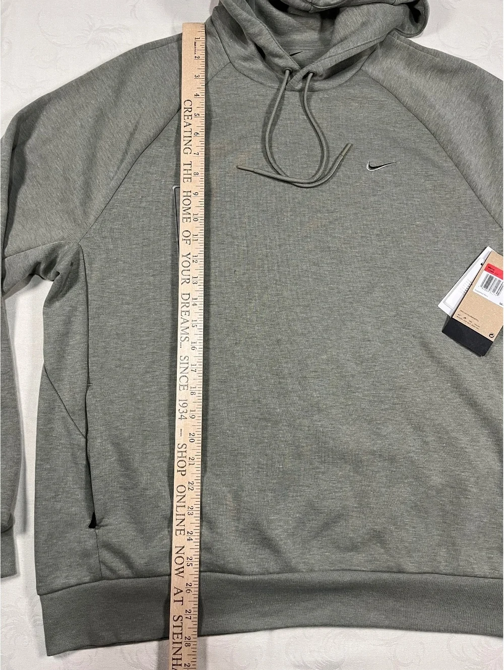 Nike Training Sportswear Solo Swoosh Training Fleece Hoodie Olive Green Large